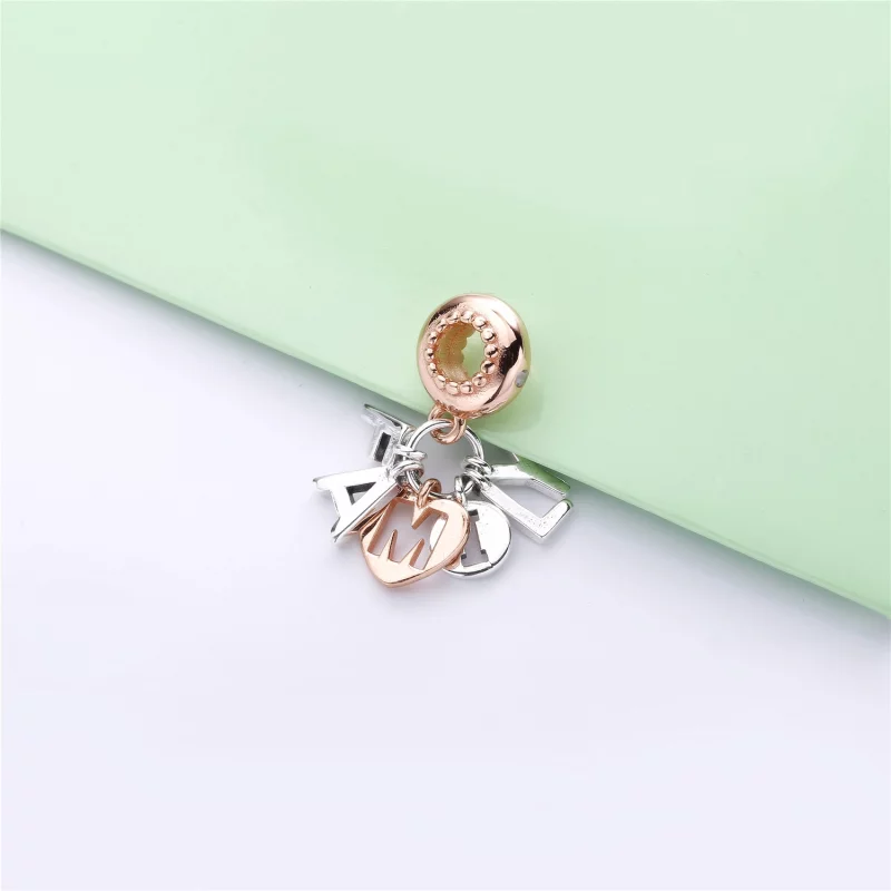 (image pour) Charm pendant Famille parfaite en PANDORA Rose™ - 787785CZ - Afficher 3