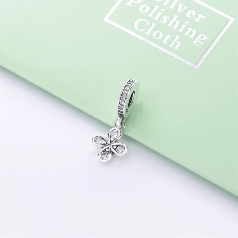 (image pour) Charm pendant Fleur à Quatre Pétales en Argent, Argent 925/1000ᵉ, PANDORA France - Afficher 2