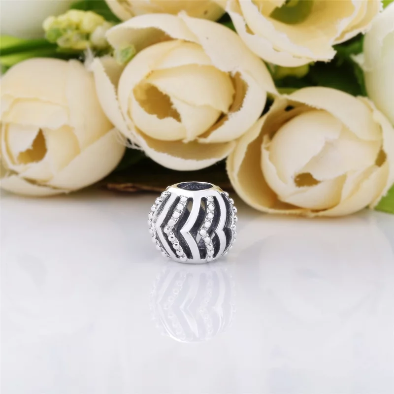 (image pour) Charm Vœu Stylisé en Argent, Argent 925/1000ᵉ – Boutique PANDORA - Afficher 3