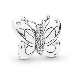 (image pour) Clip Papillon XXL en Argent, Argent 925/1000ᵉ, Oxyde de zirconium PANDORA France
