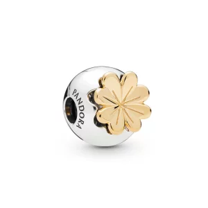 (image pour) Clip Étincelant Trèfle en PANDORA Shine™, PANDORA Shine™ et Argent - 768000CZ