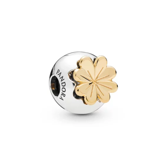 (image pour) Clip Étincelant Trèfle en PANDORA Shine™, PANDORA Shine™ et Argent - 768000CZ