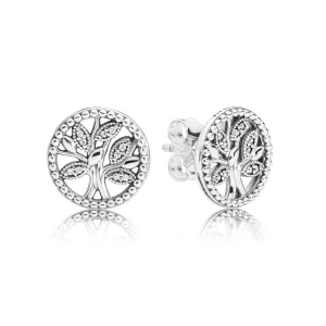 (image pour) Clous d'oreilles Arbres de la vie en Argent PANDORA France - 297843CZ