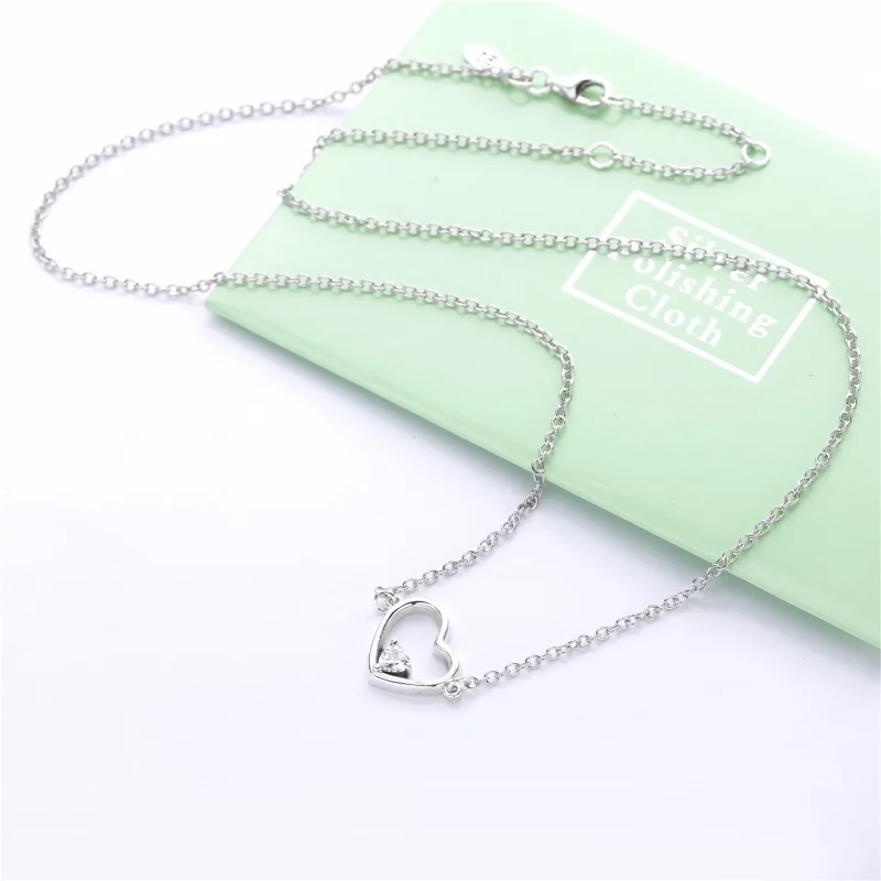 (image pour) Collier Cœur Stylisé en Argent PANDORA France - 397797CZ - Afficher 5