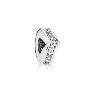 (image pour) Espaceur Vœu Scintillant en argent, Argent 925/1000ᵉ, Oxyde de zi PANDORA France