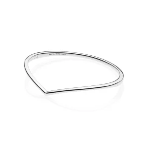 (image pour) Jonc Vœu Brillant en Argent, Argent 925/1000ᵉ – Boutique PANDORA 