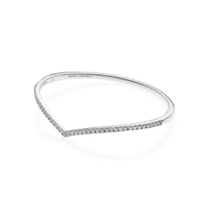 (image pour) Jonc Vœu Scintillant en Argent, Argent 925/1000ᵉ, Oxyde de zircon PANDORA France