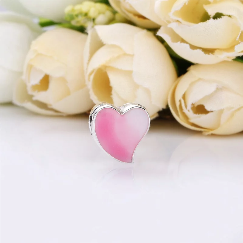 (image pour) PANDORA Reflexions Charm clip Cœur Stylisé - 797809ENMX - Afficher 2