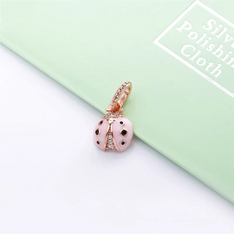 (image pour) Pendentif Coccinelle Rose Porte-Bonheur en PANDORA Rose™ - 387909EN160 - Afficher 4