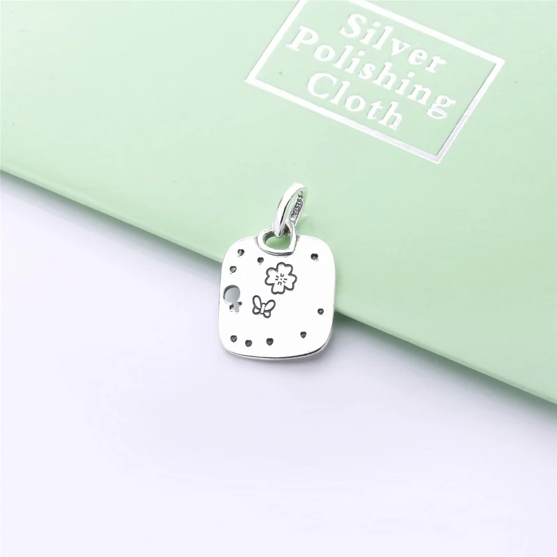 (image pour) Pendentif Devise Girl Power en Argent, Argent 925/1000ᵉ, Oxyde PANDORA France - Afficher 4