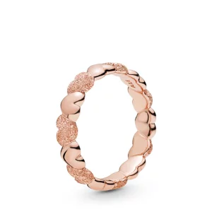 (image pour) Bague Cœurs Grain de Sable en Pandora Rose 187950