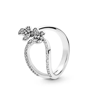 Bague PANDORA Papillon Lumineux en Argent 197920CZ (image pour) Bague PANDORA Papillon Lumineux en Argent 197920CZ