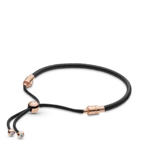 (image pour) Bracelet PANDORA Moments Coulissant en Cuir 588059CBK