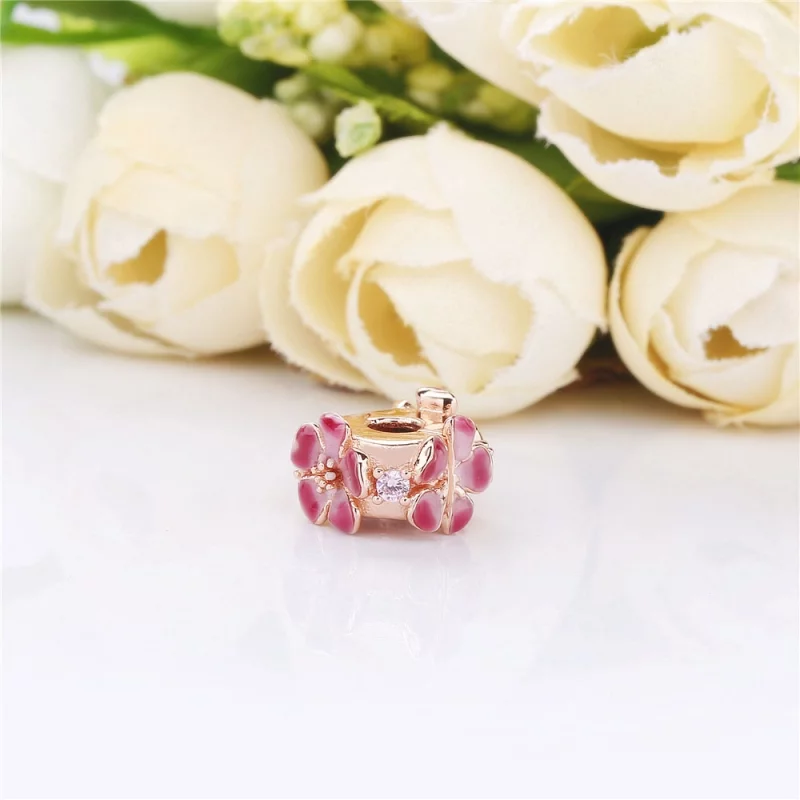 (image pour) Charm clip PANDORA Fleur de pêche 788099CZ - Afficher 3