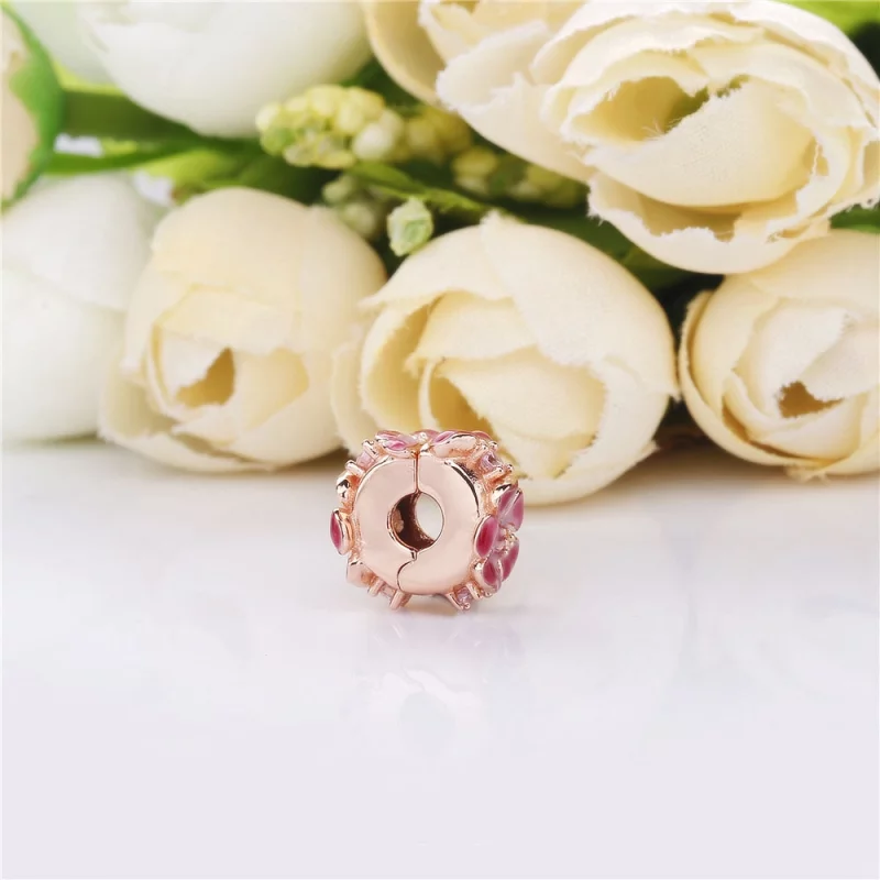 (image pour) Charm clip PANDORA Fleur de pêche 788099CZ - Afficher 4