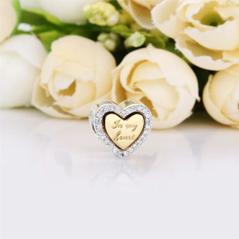 (image pour) Charm Du Fond de mon Cœur en Pandora Shine 767606CZ - Afficher 2