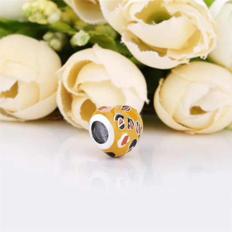 (image pour) Charm PANDORA-cœur léopard en Argent 798065ENMX - Afficher 3