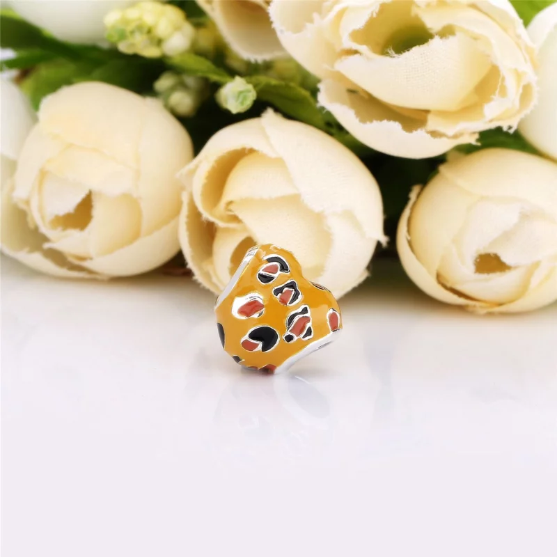 (image pour) Charm PANDORA-cœur léopard en Argent 798065ENMX - Afficher 4