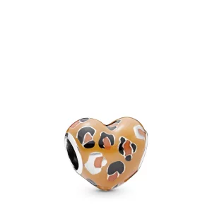 (image pour) Charm PANDORA-cœur léopard en Argent 798065ENMX