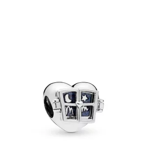 (image pour) Charm PANDORA Fenêtre de Ton Cœur en Argent 798006EN63