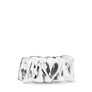 (image pour) Charm PANDORA Inscription Mum en Argent 797778