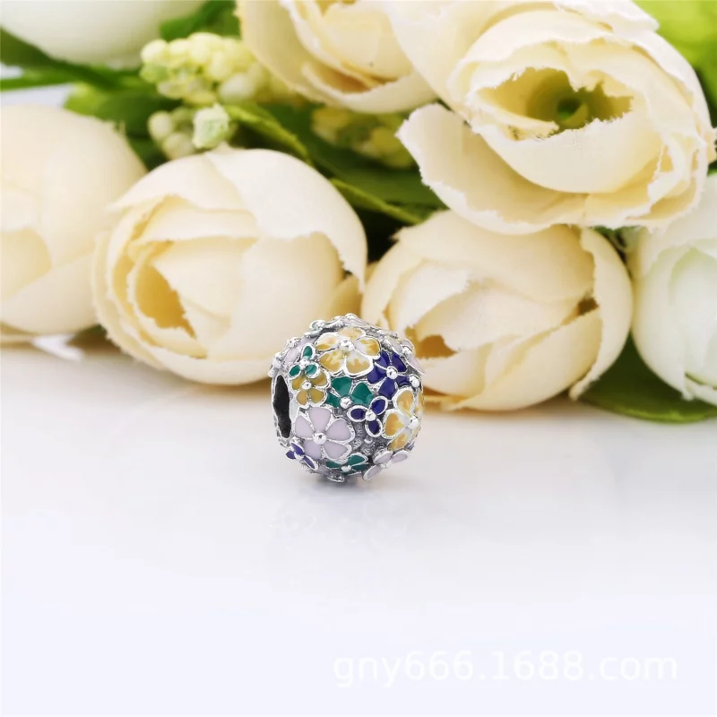 (image pour) Charm PANDORA Nuée de Fleurs en Argent 797907ENMX - Afficher 2