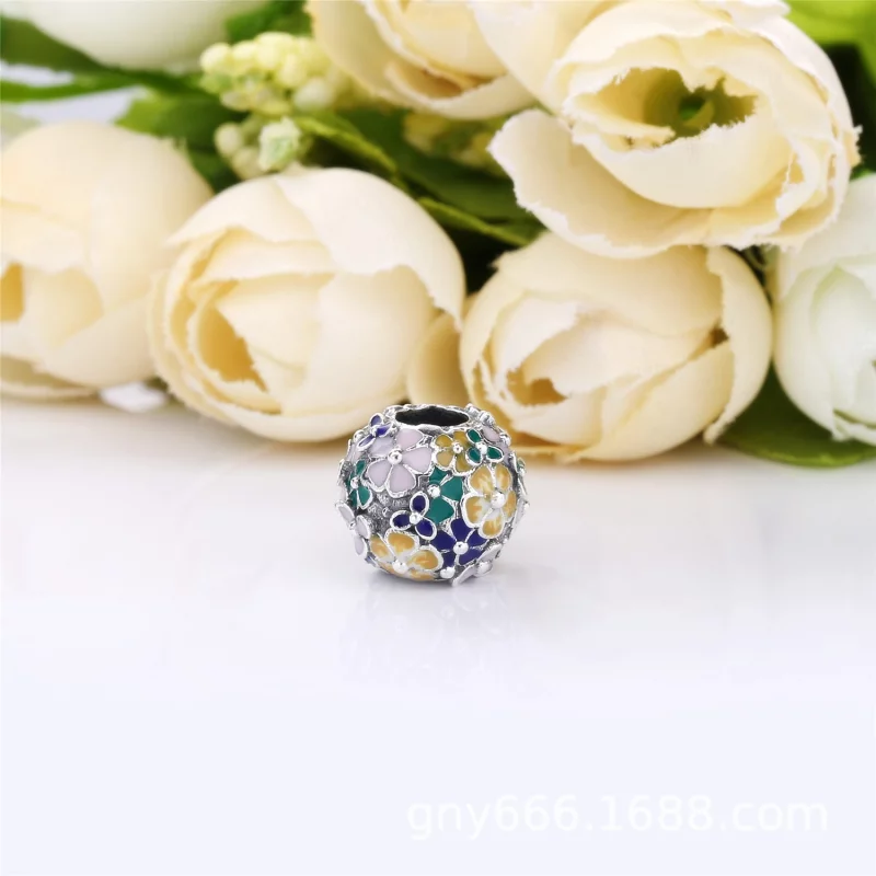 (image pour) Charm PANDORA Nuée de Fleurs en Argent 797907ENMX - Afficher 3