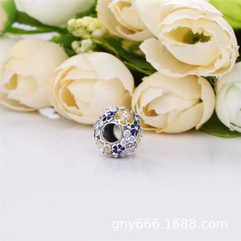 (image pour) Charm PANDORA Nuée de Fleurs en Argent 797907ENMX - Afficher 4