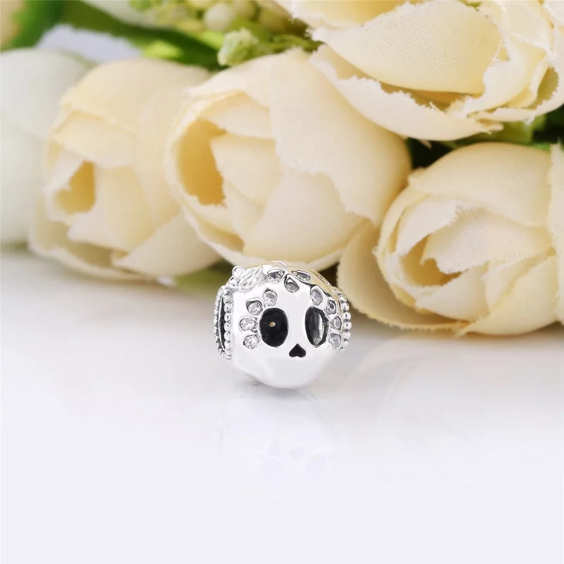 (image pour) Charm PANDORA Tête de Mort en Argent 797866CZ - Afficher 2