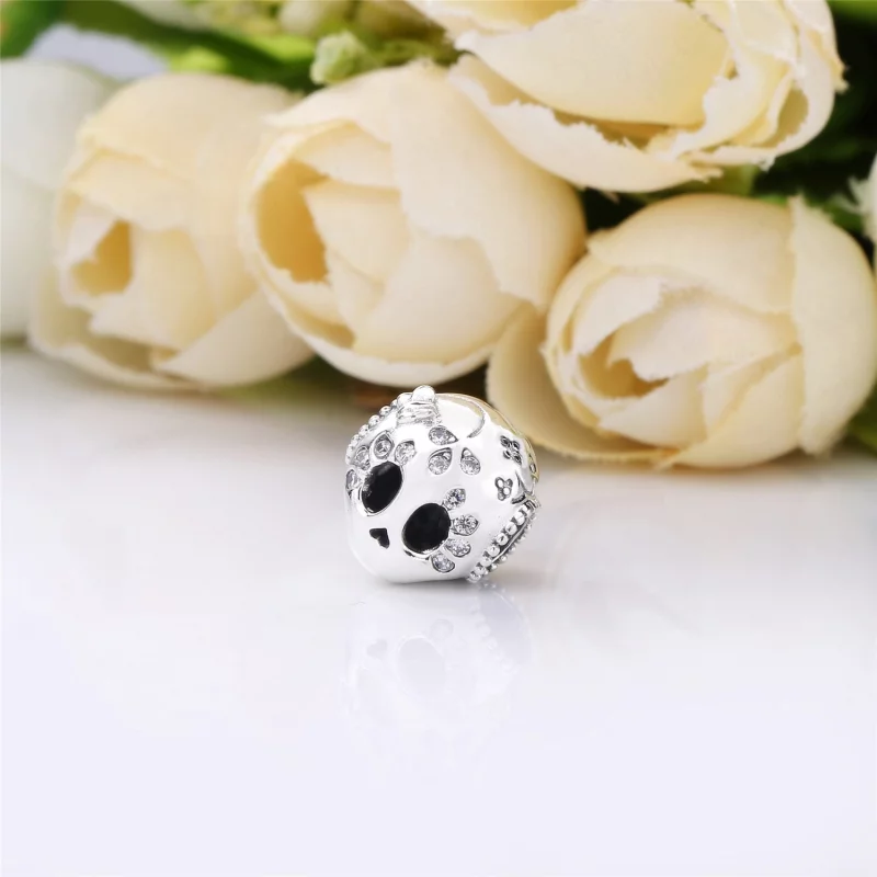 (image pour) Charm PANDORA Tête de Mort en Argent 797866CZ - Afficher 4