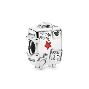 (image pour) Charm PANDORA Valise 'Fashion Vacay' de Mickey et Minnie Mouse 7501057372312P