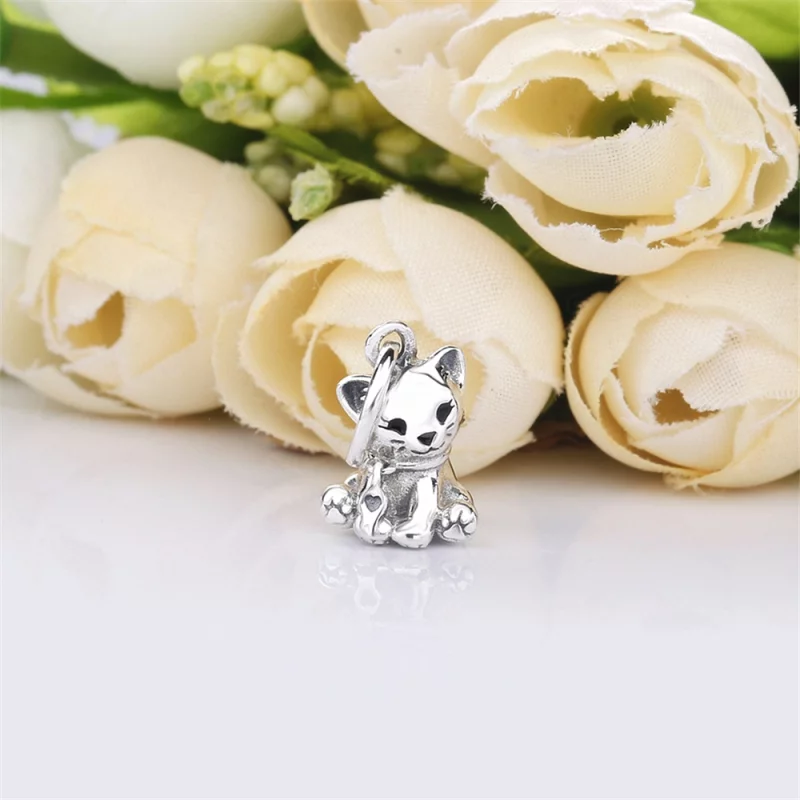 (image pour) Charm pendant PANDORA Adorable Chaton en Argent 798011EN16 - Afficher 2
