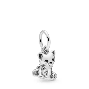 (image pour) Charm pendant PANDORA Adorable Chaton en Argent 798011EN16
