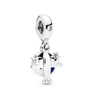 (image pour) Charm pendant PANDORA Avion en Argent 798027CZ