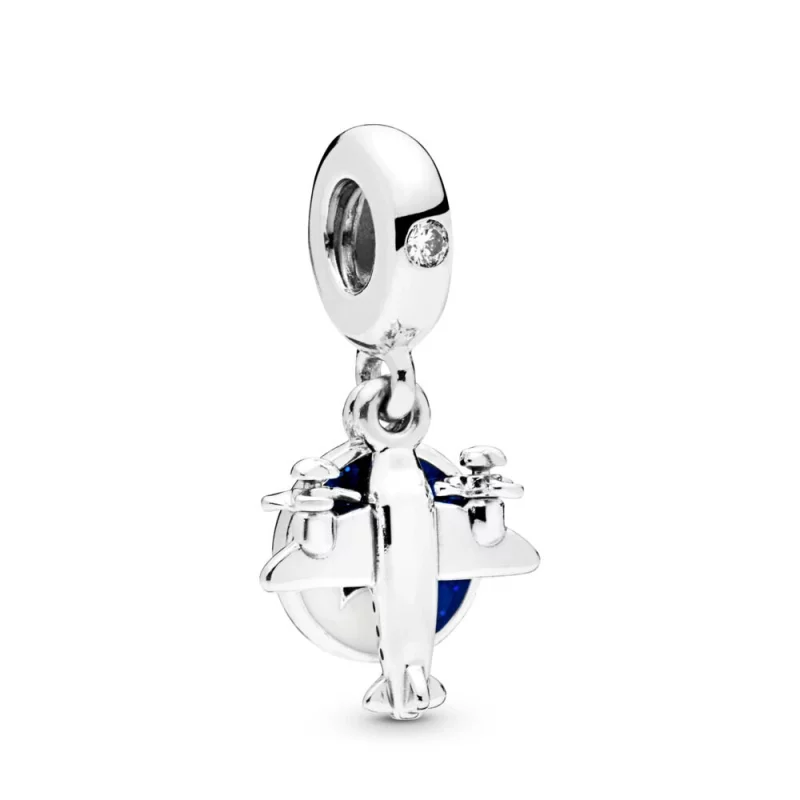 (image pour) Charm pendant PANDORA Avion en Argent 798027CZ