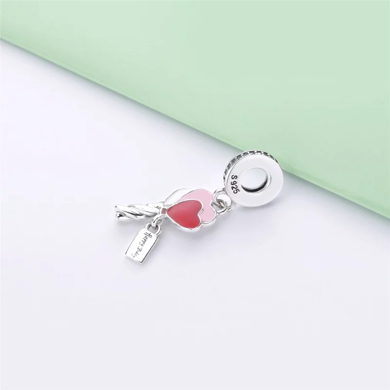 (image pour) Charm pendant PANDORA Ballons Cœurs en Argent 798076CZ - Afficher 3