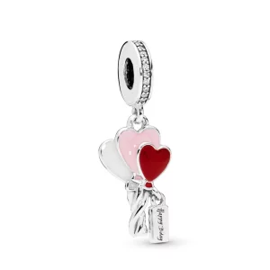 (image pour) Charm pendant PANDORA Ballons Cœurs en Argent 798076CZ
