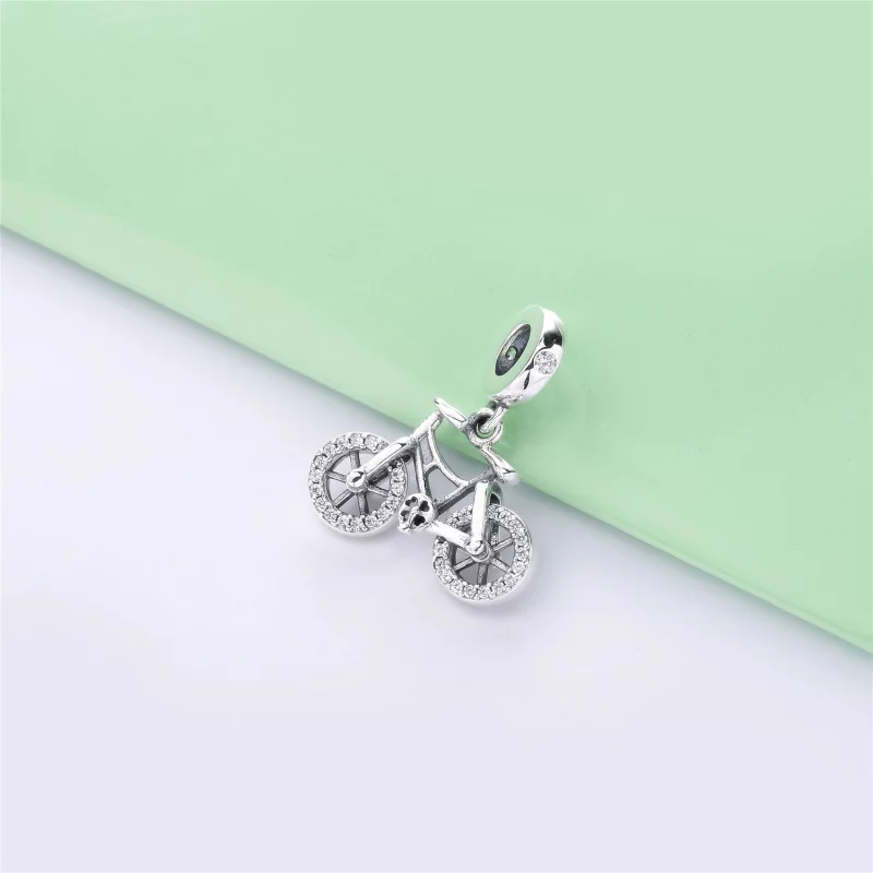 (image pour) Charm pendant PANDORA Bicyclette Brillante en Argent 797858CZ - Afficher 2