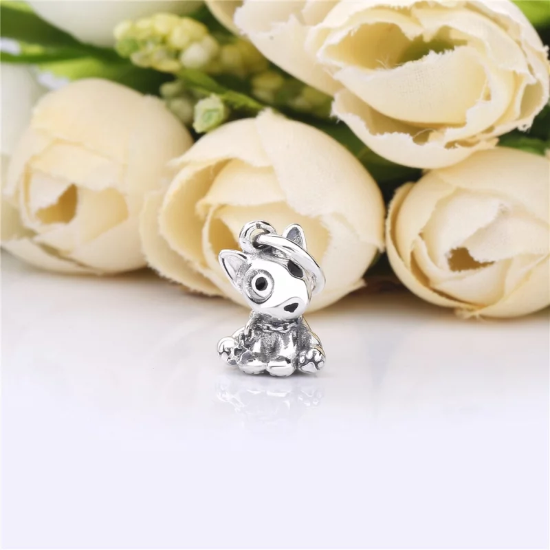 (image pour) Charm pendant PANDORA Chiot Bull Terrier en Argent 798010EN16 - Afficher 2