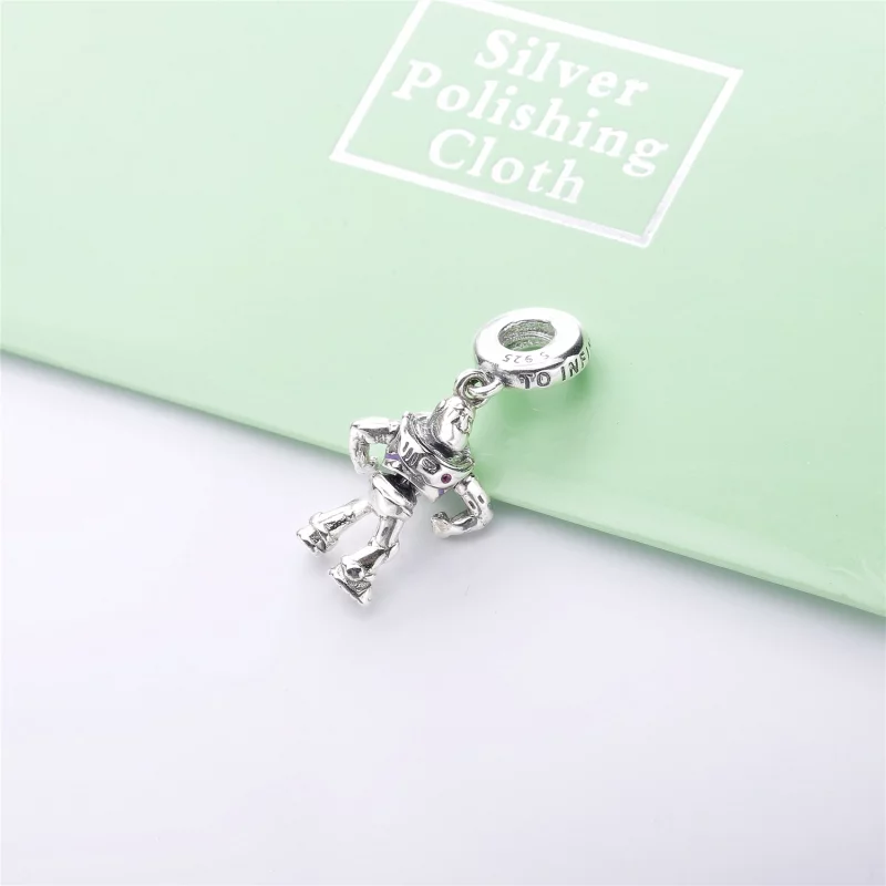 (image pour) Charm pendant PANDORA Disney Buzz l'Éclair en Argent 798042CZR - Afficher 3