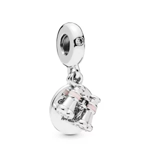 (image pour) Charm pendant PANDORA Jumelles en Argent 798062CZ