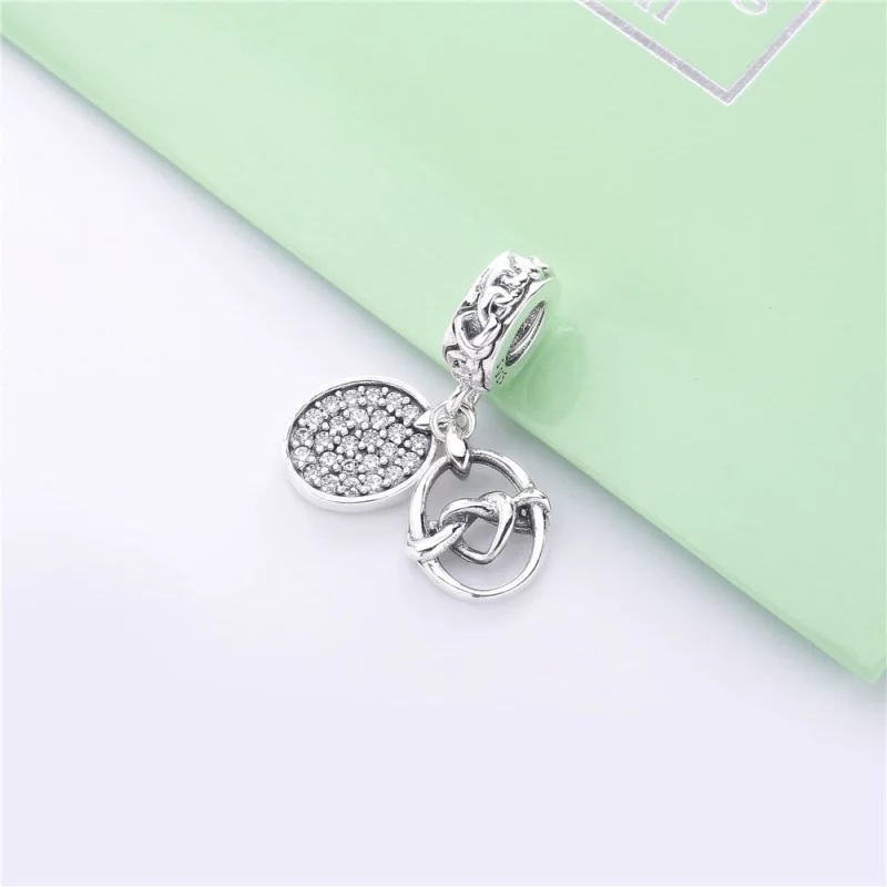 (image pour) Charm pendant PANDORA Liens de l'Amour en Argent 798095CZ - Afficher 2