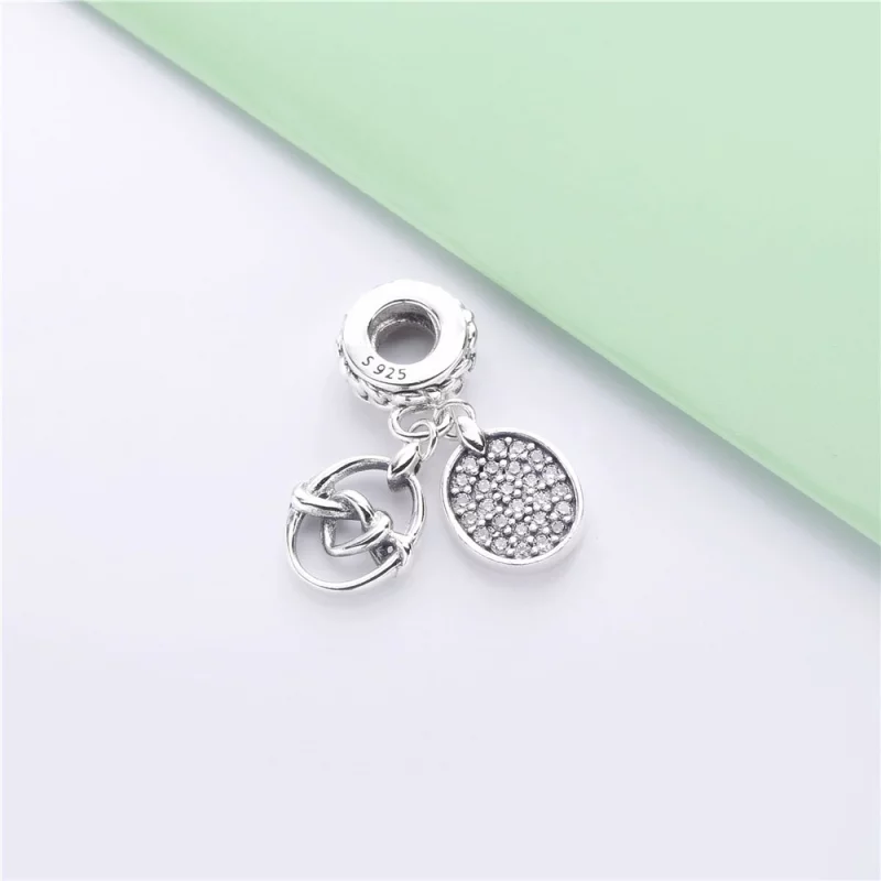 (image pour) Charm pendant PANDORA Liens de l'Amour en Argent 798095CZ - Afficher 3