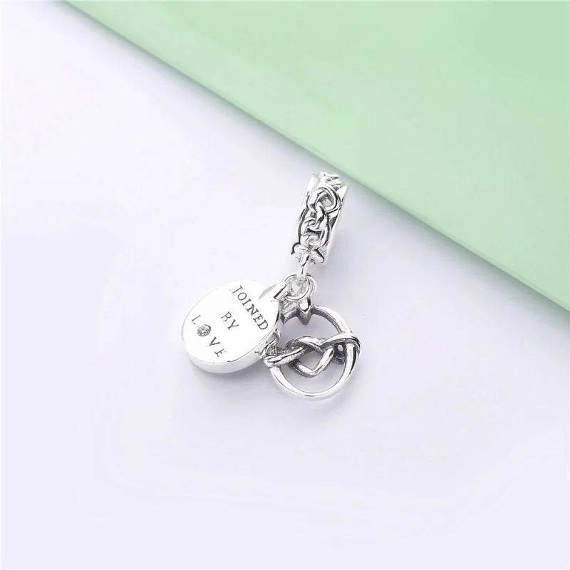 (image pour) Charm pendant PANDORA Liens de l'Amour en Argent 798095CZ - Afficher 4