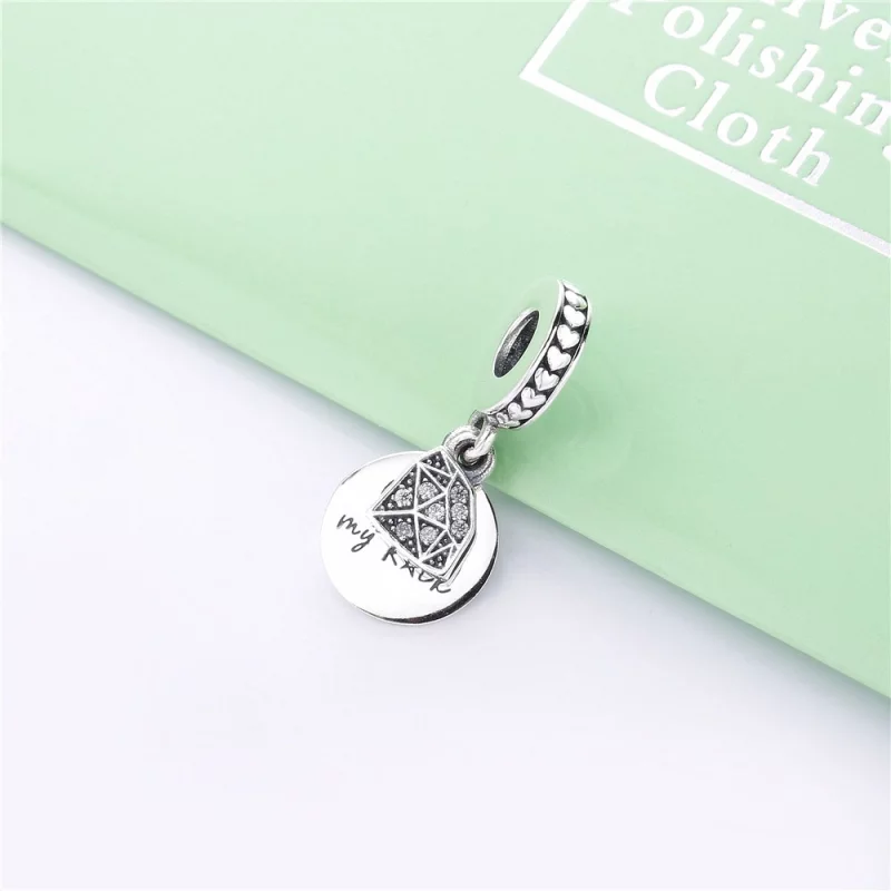 (image pour) Charm pendant PANDORA Mon Roc en Argent 798102CZ - Afficher 2
