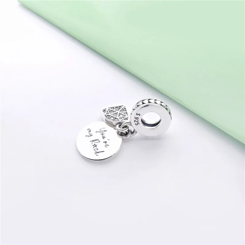 (image pour) Charm pendant PANDORA Mon Roc en Argent 798102CZ - Afficher 4