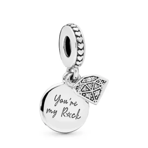 (image pour) Charm pendant PANDORA Mon Roc en Argent 798102CZ
