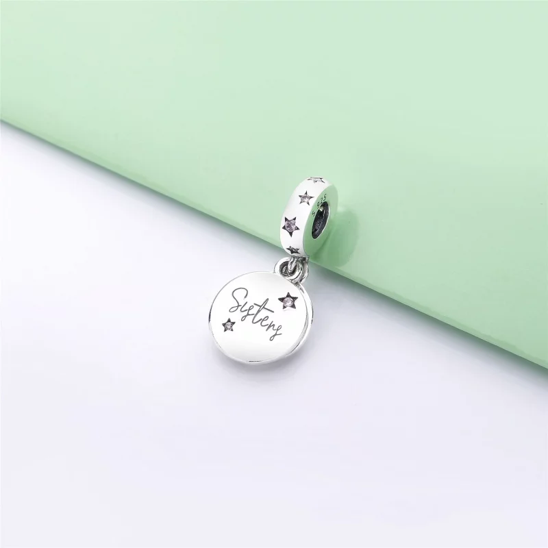 (image pour) Charm pendant PANDORA Sœurs pour la Vie en Argent 798012FPC - Afficher 2