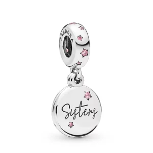 (image pour) Charm pendant PANDORA Sœurs pour la Vie en Argent 798012FPC