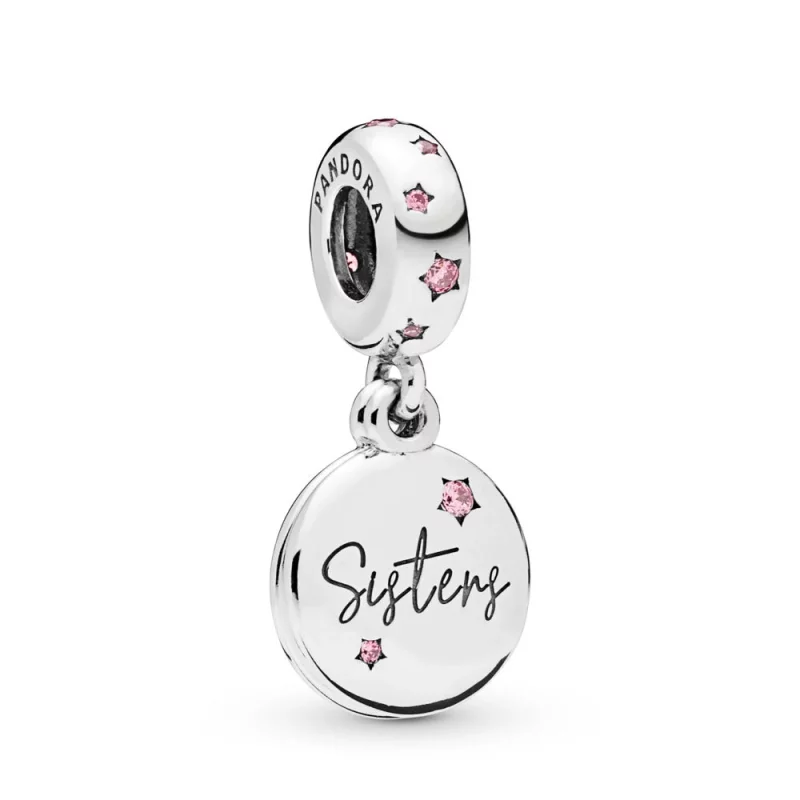 (image pour) Charm pendant PANDORA Sœurs pour la Vie en Argent 798012FPC